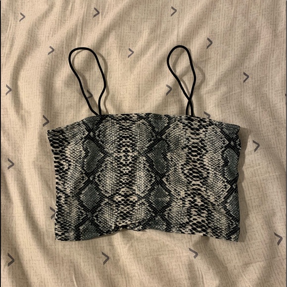 Snakeskin Crop Top - Picture 3 of 5